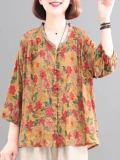 着心地いい プリント トップス オシャレ カジュアル Tシャツ 大きいサイズ