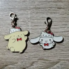 サンリオ ポムポムプリン&シナモロール メタルチャームセット おまけ付き