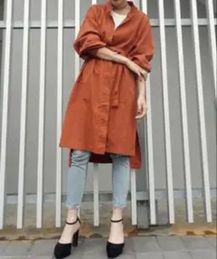 ☆最終価格☆ SLY スライ ロングコート 羽織 袖リブ ロング丈 アウター