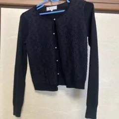 ROPÉ PICNIC 黒 カーディガン 38