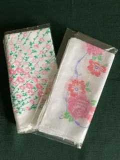 二重ガーゼ　ハンカチ2枚セット