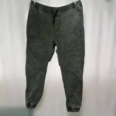 Bershka ジョガーパンツ カーキ ケミカルウォッシュ L