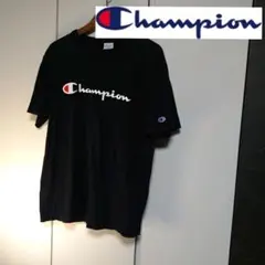 【閲覧数46】Champion ブラック Tシャツ Lサイズ