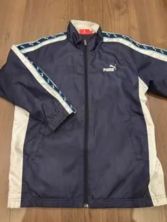 PUMA ジップアップジャケット ネイビー/ホワイト