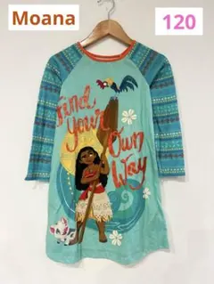 Disney＊モアナ 長袖ワンピース 120 海外 プリンセス Moana