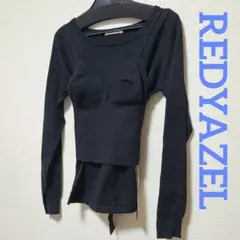 新品 REDYAZEL ビスチェ付プルオーバー 2点セット黒F完売品レディアゼルのサムネイル
