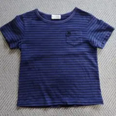 CELINE ネイビー ストライプ Tシャツ 110のサムネイル