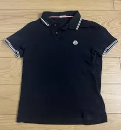 MONCLER モンクレール ワンポイント ブラック ポロシャツ - メルカリ