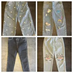 ユニコーン・ハローキティ柄長ズボン