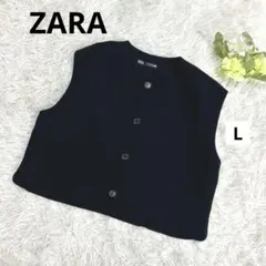 美品 ZARA ZW COLLECTION ベストトップス ネイビーM - メルカリ