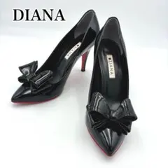 DIANA ダイアナ エナメル パンプス リボン ポインテッドトゥ レッドソールのサムネイル