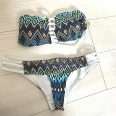 Hawaii購入　幾何学模様 Mサイズ バンドゥビキニ
