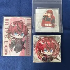 めておら Meteorites ロゼ 正月 缶バッジ カード アクリルステッカー