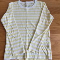 無印良品 キッズ 長袖カットソー ボーダー 130