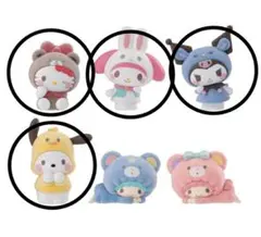 きぐるみーず　ハローキティ　マイメロディ　クロミ　ポチャッコ　4個セット