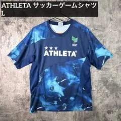 ATHLETA サッカーゲームシャツ L 総柄 トレーニングT