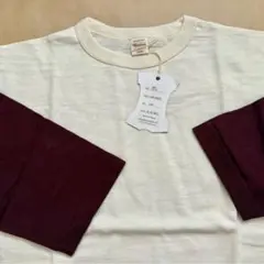 新品 ウエアハウス 4800 ベースボール Tシャツ L バーガンディ 7分袖