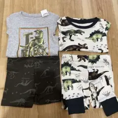 〘 新品未使用〙T-REX恐竜Tシャツ・ズボン4点セット 85～90サイズのサムネイル