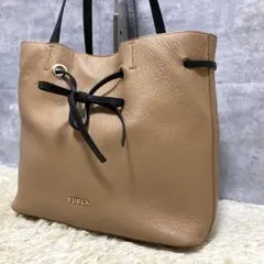 【極美品】FURLA フルラ コスタンザ トートバッグ レザー 茶 A4収納可
