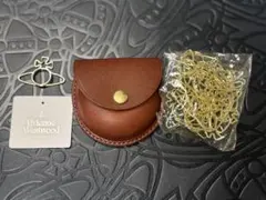Vivienne Westwood レザーケース付きクリップセット　ブラウン