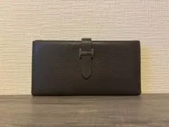 Hermes エルメス ベアンスフレシルバー金具マチあり長財布のサムネイル