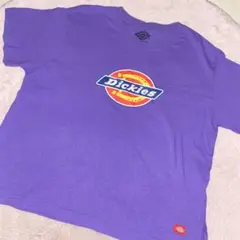 Dickies 紫色 ロゴ Tシャツ 半袖