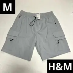 【新品】H&M カーゴショートパンツ EUR/M ライトグレー