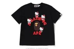 BAPE X HELLO KITTY COLLEGE MINI TEE 120
