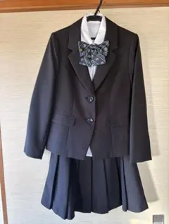 2wayブラックスーツ　5点セット　卒服　卒業式　150