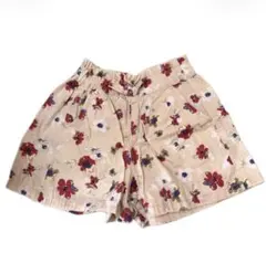 花柄ハーフパンツ 100