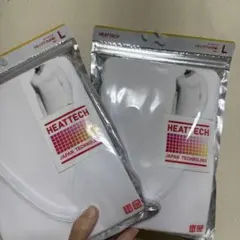 新品／ヒートテックVネックL(9分袖) 白✖️2