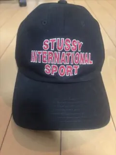 Stussy INTERNATIONAL SPORT ブラックキャップ 即決可能 ☆人気☆【STUSSY】☆Stussy Sport Ca.p Black☆キャップ☆ (STUSSY