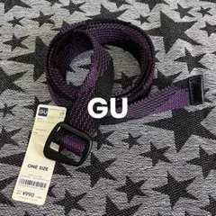 新品★GU テープベルト 紫×黒のサムネイル