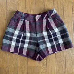 BURBERRY チェック柄 ショートパンツ 36
