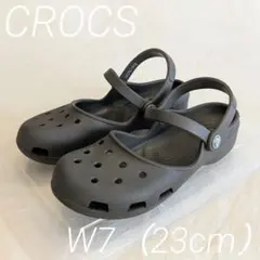 廃盤品 クロックス crocs カリン メリージェーン ブラウン w7 23cmのサムネイル