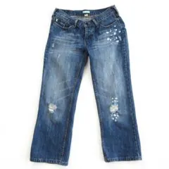 【HOLLISTER】ホリスター　ビンテージ　クロップドデニム　 size(0)のサムネイル