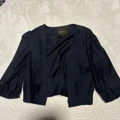 La Sartoria della donna ネイビー 半袖カーディガン