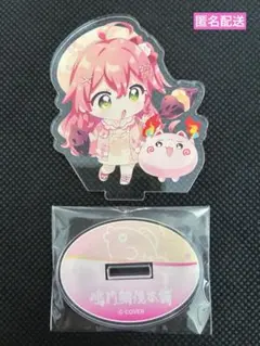 ホロライブ　鳴門鯛焼本舗×さくらみこ　アクリルスタンド　たいやき　鯛焼き　マグチ