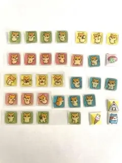 s*ぷ様 ハムスター タイルみたいなシール ぷっくりシール 平成レトロ