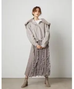 snidel シアーボリュームプリーツスカート