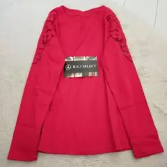 ⭐未使用⭐シアーデザイン レース スリーブ カットソー 長袖 レディース М