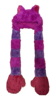 ディズニーチェシャ猫マフラーファンキャップ