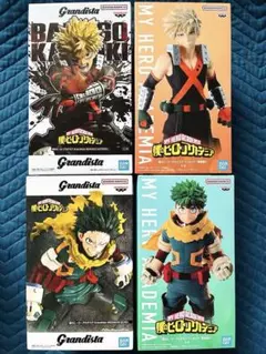 僕のヒーローアカデミア フィギュアGrandista 緑谷出久 爆豪勝己 4点
