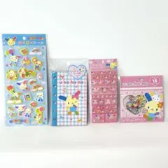 신품 미개봉 ★ウサハナ シール帳 タイル ぷくぷく クリスタルシール シール3種
