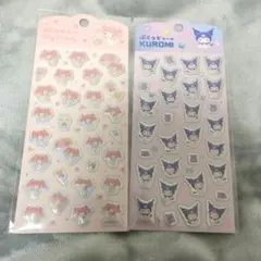 サンリオぷくっとシール マイメロ　クロミ2枚 ダイソー