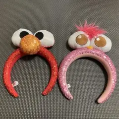 USJ カチューシャ　セサミストリート　エルモ　モッピー　2点セット