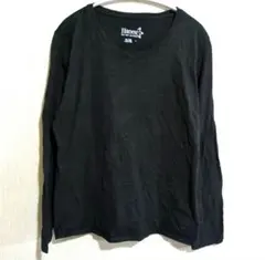 海外古着✨Hanes ブラック 長袖 Tシャツ【 XL】