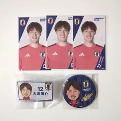 大迫敬介 サッカー日本代表 モバ 가챠 バッジクリップ 缶バッジ ステッカー