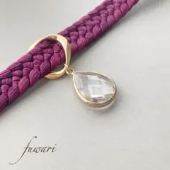 《 クリアドロップ 帯飾り 》帯締め 着物 帯留め 帯 羽織紐　絽　紗　春　桜