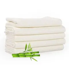 竹繊維抗菌 ふきん キッチン 27×30cm アイボリーホワイト 5枚